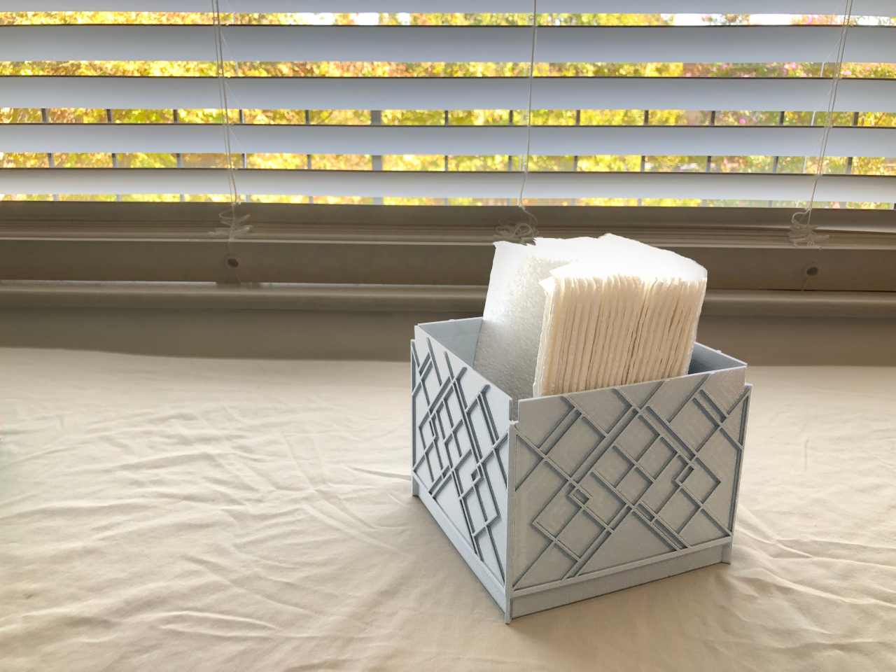 Art Deco Style Bin #1 - Atrium ( WHITE )